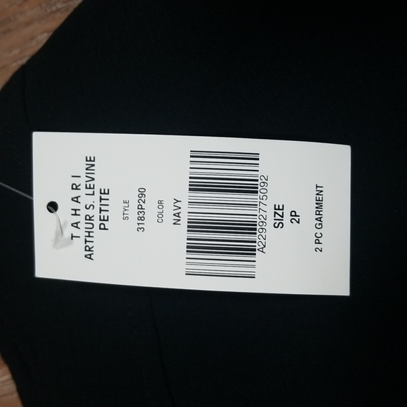 (2P) NWT Tahari Formal Evening Office Workwear Slim Fit Midi Classic Neutral - Picture 3 of 8